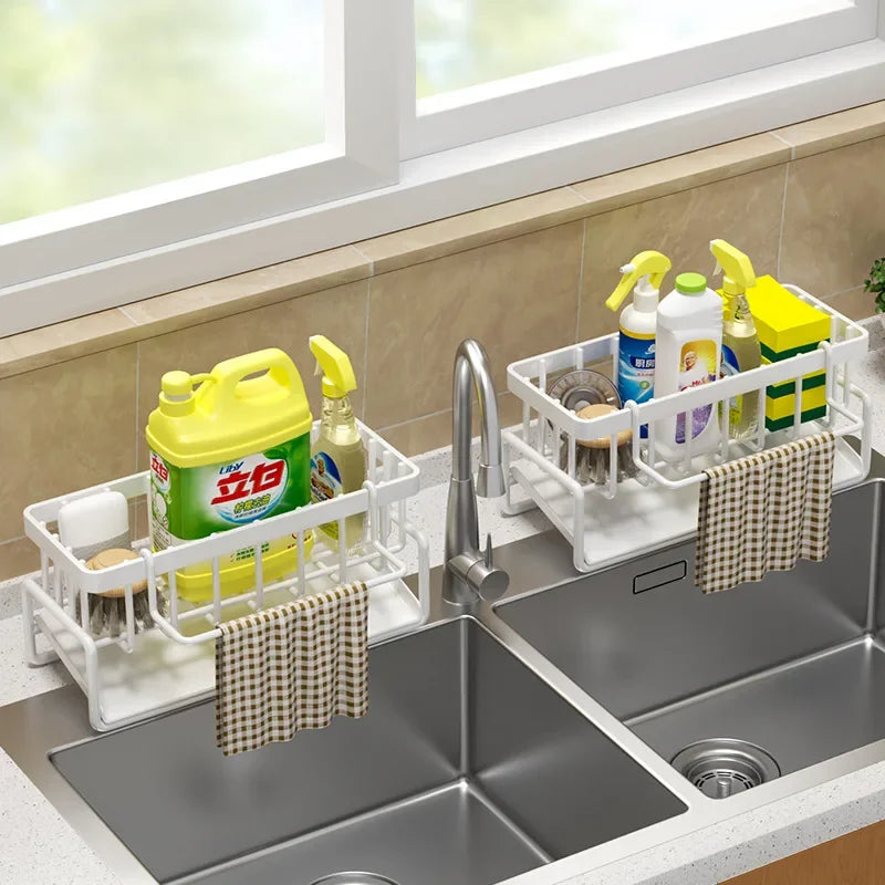 Kitchen Shelf Rag Storage